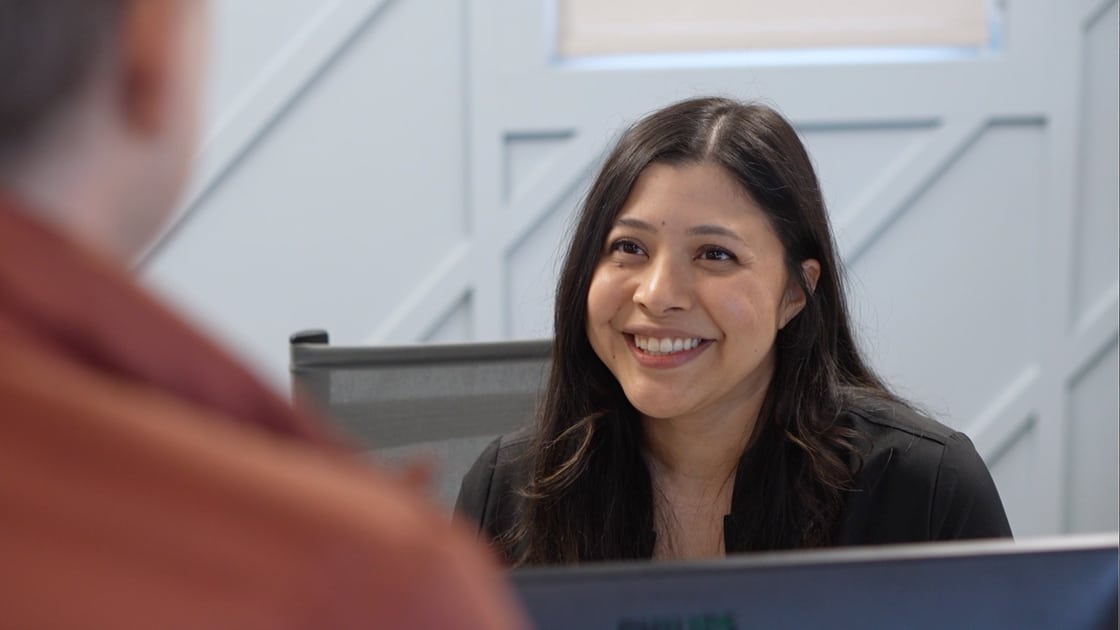 Team member Greeting Patient