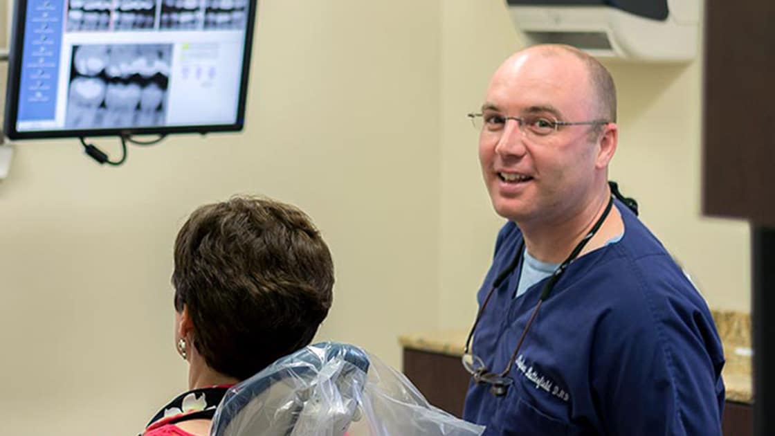 Dr with patient